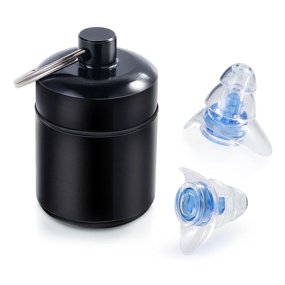 Tapones para los oídos de silicona suave, protección auditiva, tapones para los oídos reutilizables para música, Protector de oídos con reducción de ruido para dormir, bandas de Bar para DJ, deporte