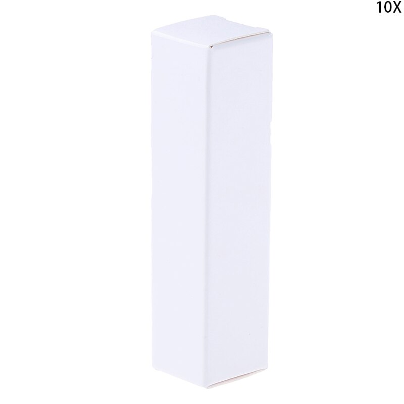 10pcs Kraft Paper Cardboard Box For Lipstick Cosmetic Essential Oil Package Box Rectangle Perfume Bottle Packaging Boxes: WT