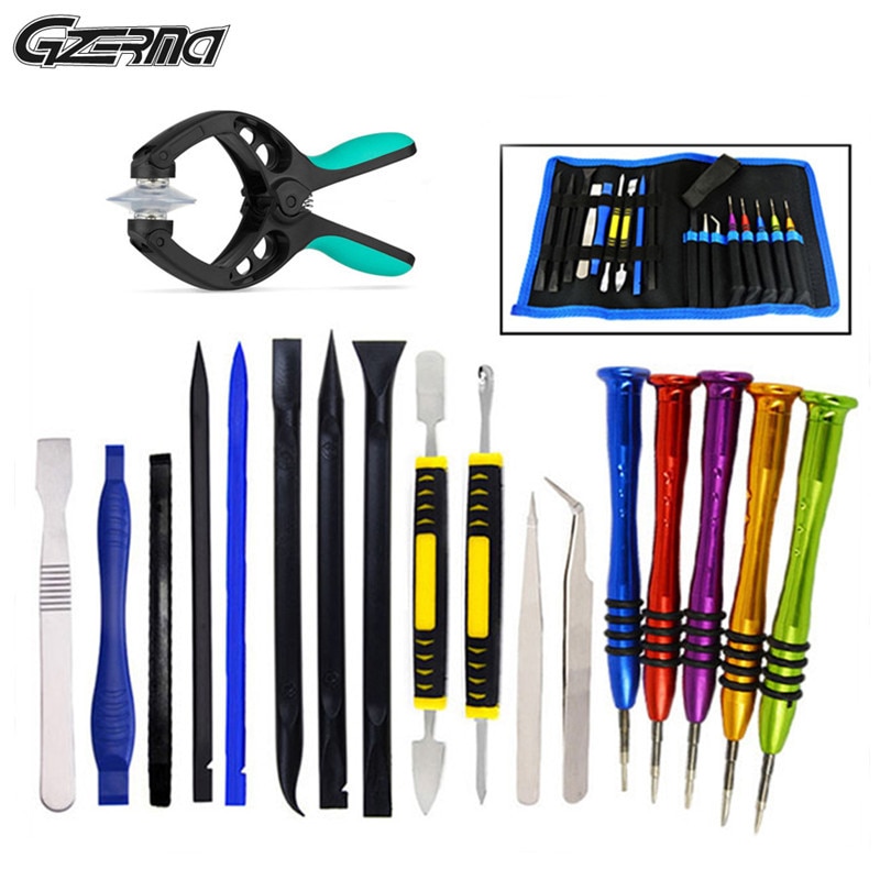 18Pcs Professionele Mobiele Opening Reparatie Gereedschap Kit Voor Ipad Tablet Telefoon Pc Demontage Gereedschap Kit Met Schroevendraaier Opbergtas