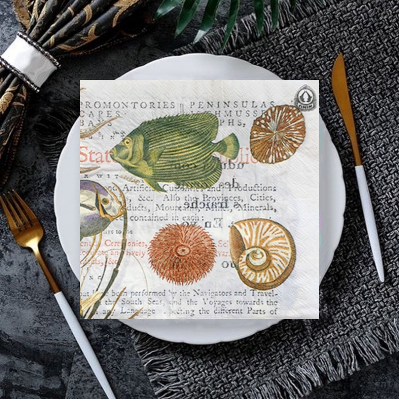 20 stk/pakke blomster vintage retro landlig bord decoupage papirservietter blomsterserviet papirlommetørklæde til festdekorationer: Chokolade