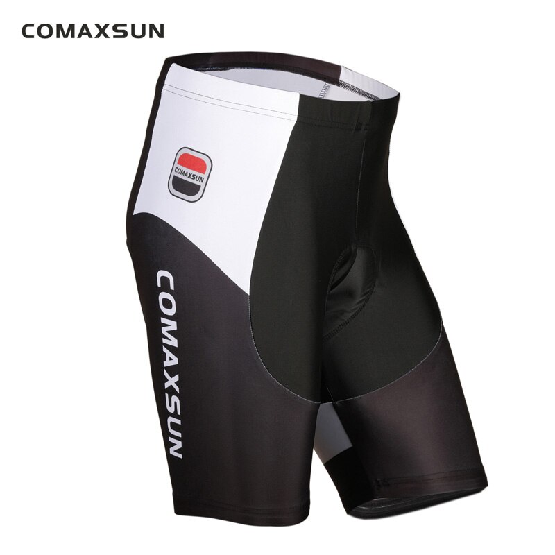 COMAXSUN Cycling Shorts 5D Gel Padded Shockproof MTB Bike Bicycle Road Ropa Ciclismo Tights: White Black / XXXL