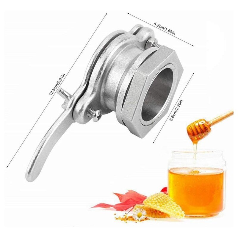 Válvula de compuerta para trabajo con miel herramienta de apicultura grifo Extractor de miel accesorio Acero inoxidable equipo de embotellado para Apicultor
