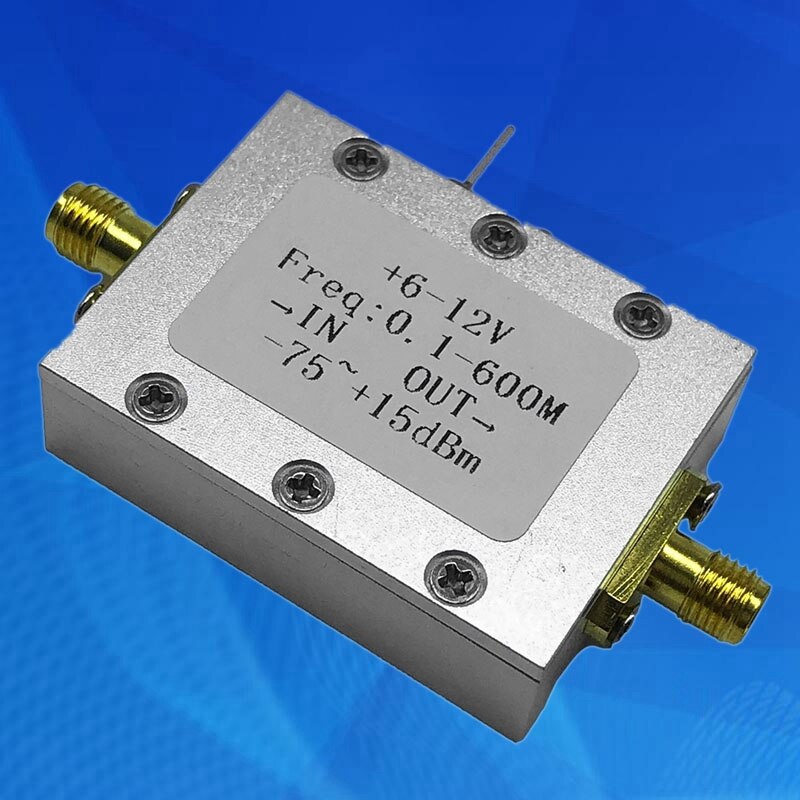 AD8307 RF Power Meter, RF Power Meter Logarithmic Testing Detector 0.1-600M -75-+15DBm Module with Case