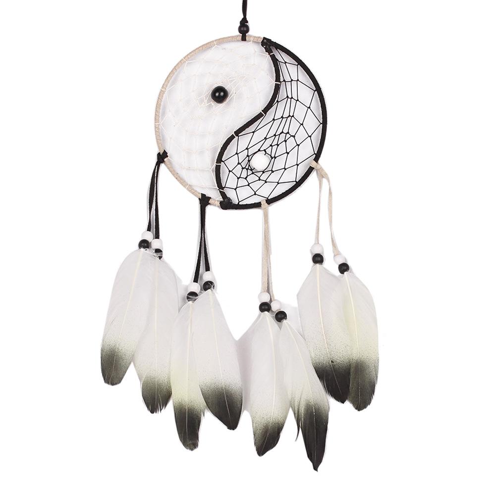 Heart Shape Handmade Dream Catcher Net With Feathers Wall Hanging Decorative Dreamcatcher Home Decoration Ornament dromenvanger: D