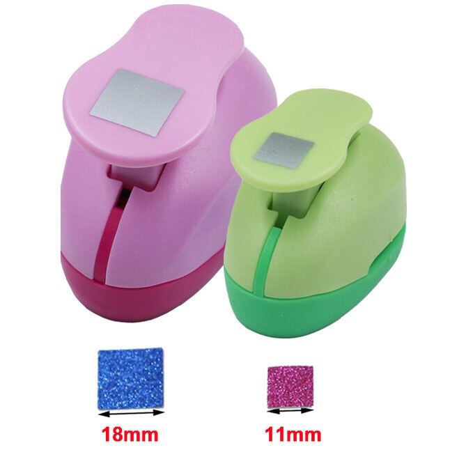 Christmas Snow Punch Craft 2pcs Snowflake (1pc 5/8&quot; and 1pc 1&quot;) hole punch set Scrapbook Paper Puncher Children&#39;s diy: Square