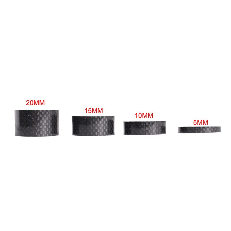 4 stk fuld kulfiber cykel carbon spacer 28.6-31.8mm od2 headset dele cykelvasker cykel cykel headset spindel afstandsstykker