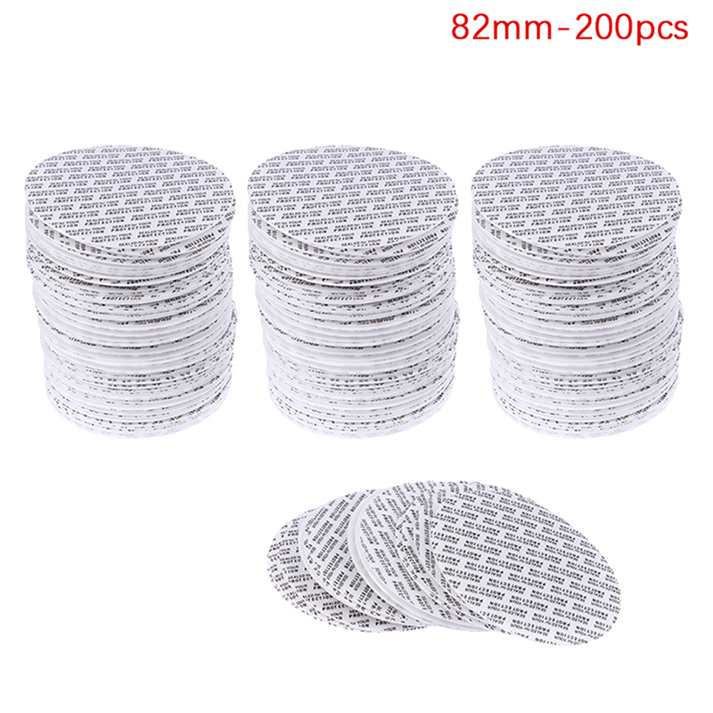 200Pcs Self-adhesive Foam Pressure Sensitive Seal Cap Lining Tamper Resistant Seals Liner For Cosmetic Jar Bottle Pot 20MM-82MM: Chocolate