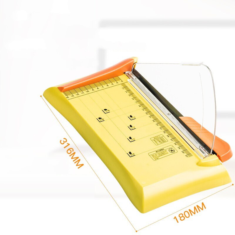 Small paper cutter, heavy-duty manual paper cutting equipment, ceramic thick layer mini paper cutter, paper cutter 13035