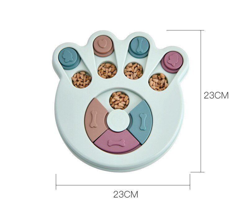 Pet Puzzle Toys Feeding Pet Dog Training Games Feeder Increase IQ Interactive Slow Dispensing For Small Medium Big Dog Puppy: A / pink