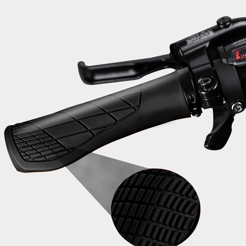 Empuñaduras de bicicleta a prueba de golpes, cubierta de manillar de bicicleta, empuñaduras bloqueables antideslizantes, empuñaduras ergonómicas de bola de goma para ciclismo, 5 colores, 1 par