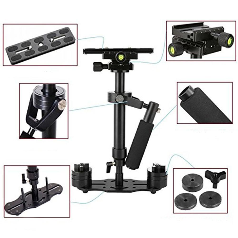 S40 Handheld Stabilizer 40Cm Aluminium Fotografie Video Stabilizer Voor Steadycam Dslr Steadicam Dslr Camera Camcorder