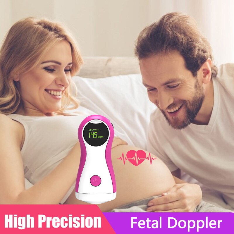 Ultrasound Doppler Fetal Portable Baby Monitor Doppler for Pregnant Women Handheld Sonar Doppler Pregnancy Doppler Detector