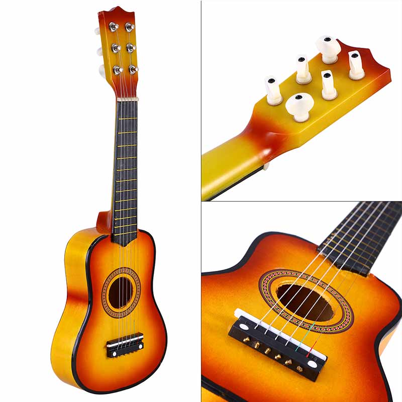 Mini 21 inch Wooden Acoustic Guitar Classical Guitar Musical Instrumental Starter Beginner Music Lovers Kids Musical Instruments