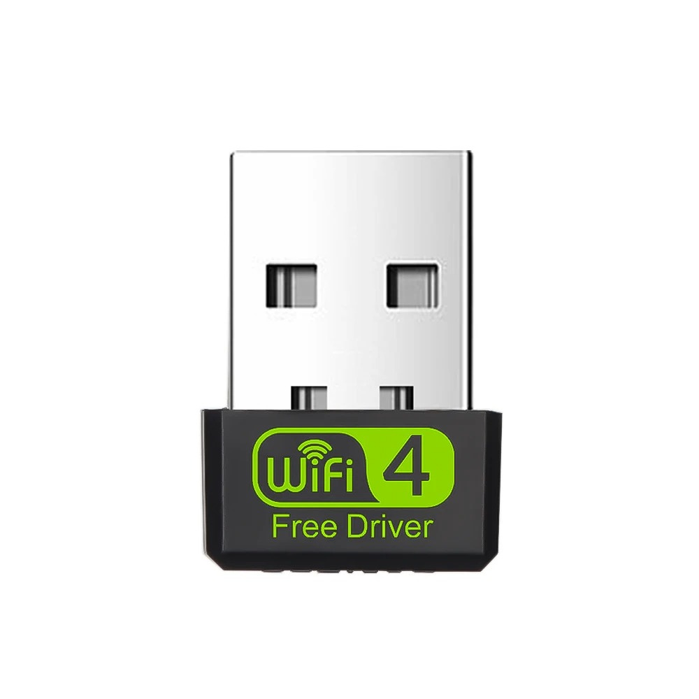 Wireless Mini USB Wifi Adapter 802.11N 150Mbps Receiver Dongle Free Driver Network Card For Desktop Laptop RTL8188: green