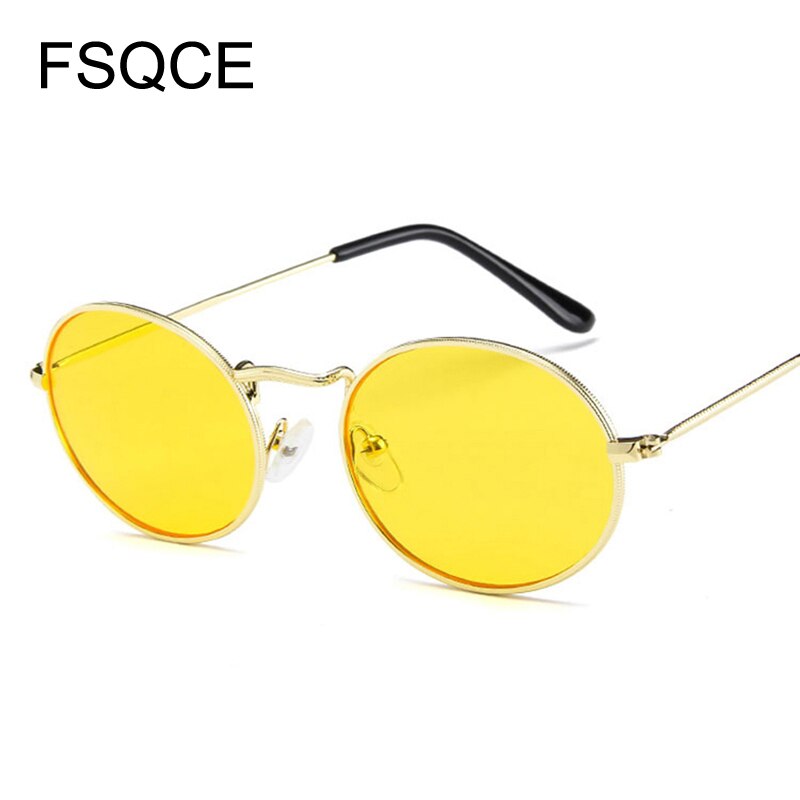 Zonnebril Mannen Retro Zonnebril Kleine Ovale Zonnebril Vrouwen Vintage Zonnebril Metalen Frame UV400 Gafas De Sol