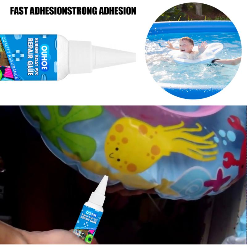 PVC Repair Glue Multi-Purpose Swimming Pool Lifebuoy Pad Repair Glue Waterproof Inflatable-boat Kayak Instant Fast Sealant