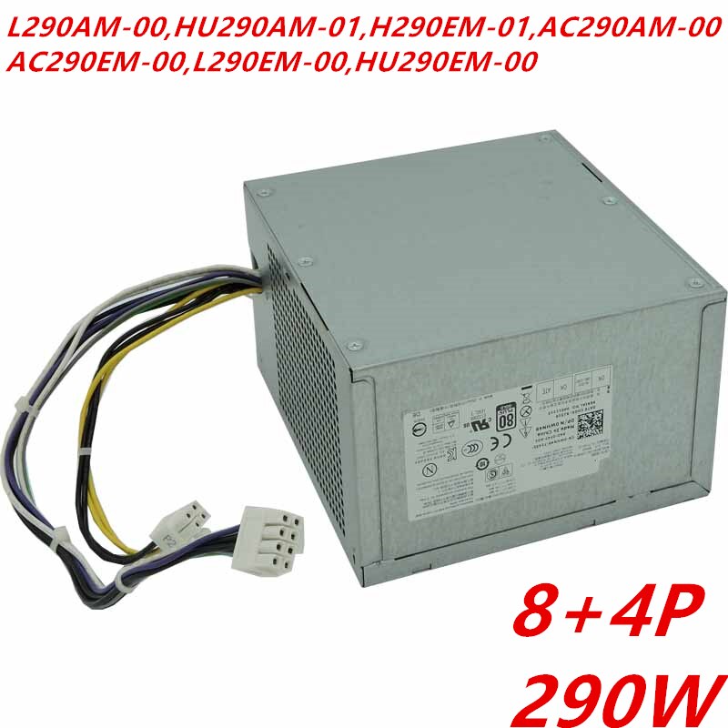 Original PSU For Dell 3020 7020 9020 8Pin 290W Power Supply HU290AM-01 D290EM-01 AC290EM-00 F290EM-00 HU290EM-00 L290BM-01