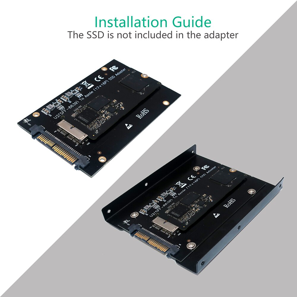 Adapter SSD M2 PCIe naar SFF-8639 U.2 Adapter 3.5 "SSD Beugel voor MacBook Air Pro Retina 12 + 16pin M2 SSD