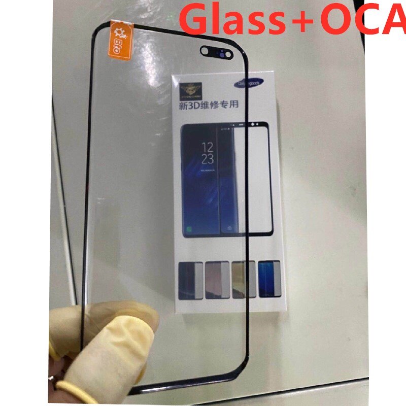 2 in 1 Front Outer Glass With OCA Film Replacement For Samsung Galaxy S10E S10 Plus S8 S9 Note10 8 9 LCD Touch Panel Glass Lens