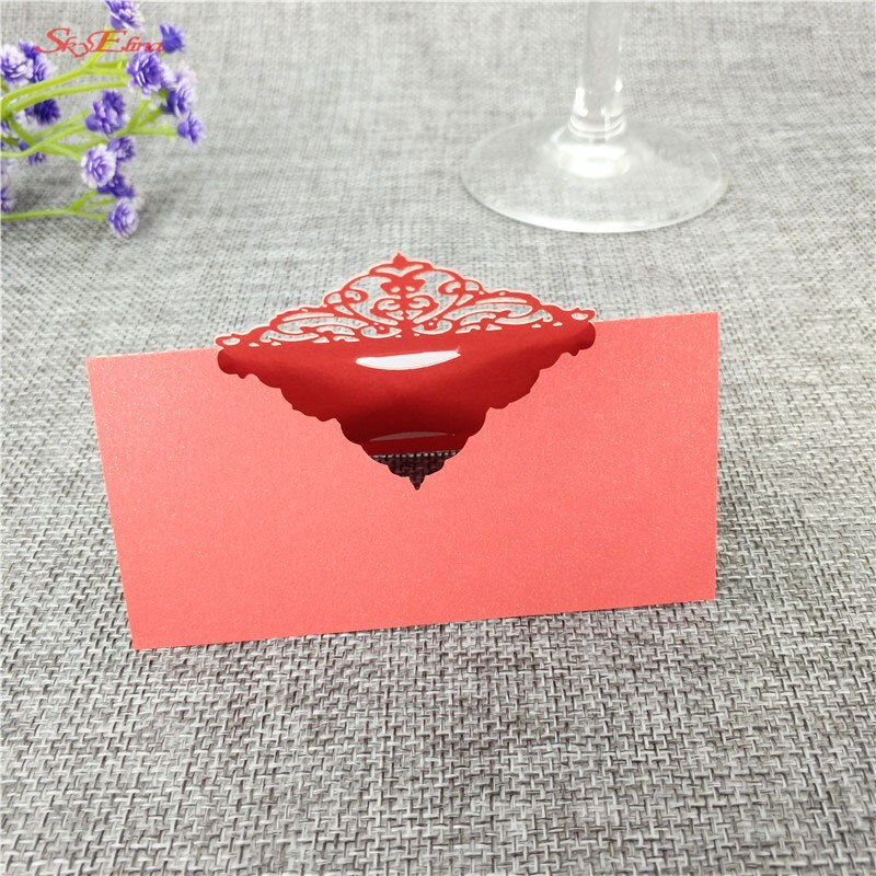 50pcs Party Table Name Wine Guest Place Cards Table Place Cards Favor Decoration Wedding Supplies Seating Decoration 8ZSH873