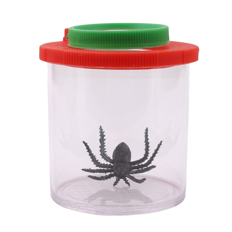 Plastic Fles Insecten Viewer Observatie Insecten Kleine Dier Vergrootglas Glas Cilindrische Spider Educatief Speelgoed