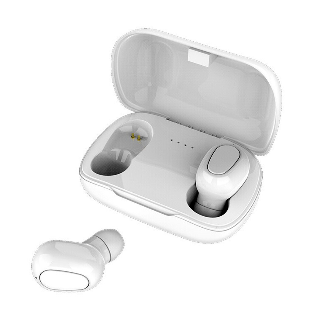 Draadloze Bluetooth 5.0 Hoofdtelefoon L21 Stereo Sport Oordopjes Noise Cancelling Tws In-Ear Oordopjes Met Opladen Case Voor Iphone: NO.2