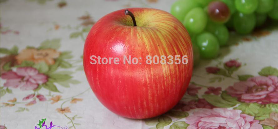 20 stuks 8cm/3.15 " kunstmatige appels, fruit, groenten, simulatie-appels, model, rekwisieten, decoraties, bruiloftsshootbenodigdheden