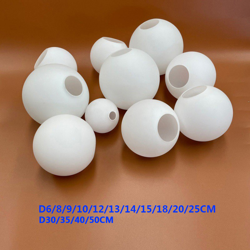 Wit glazen lampenkap, melkachtige bol lampenkappen passende lamp, D10cm D12cm D15cm D20cm D25cm ronde lichtafdekking, Pantalla Lampara