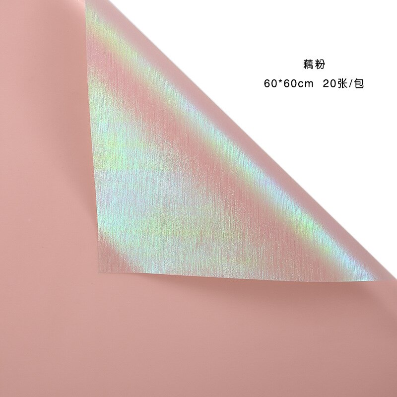 20pcs 60cm Craft paper Waterproof Shiny Flower Wrapping Paper Wrapping Paper Bouquet Floral Packaging Material: N2