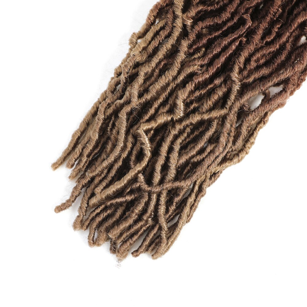 18Inches Crochet Locs Synthetic Hair Spring Twist High Temperature Fiber Soft Dreadlock Natural Wavy Extensions For Women