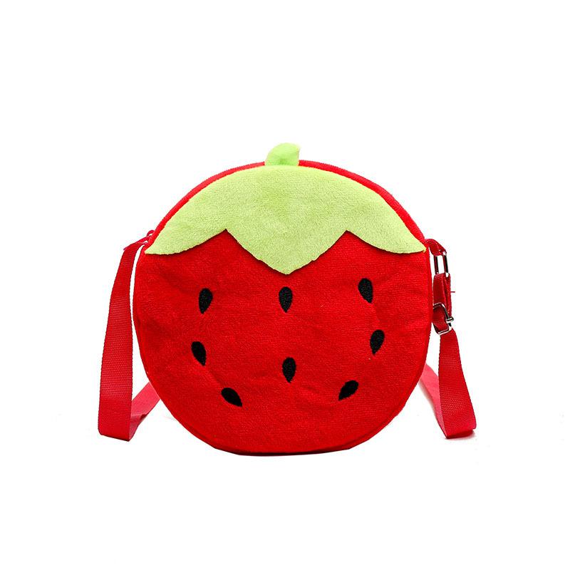 Brand Kids Wallet Cartoon Cute Baby Girls Plush One-shoulder Oblique Handbag: p2