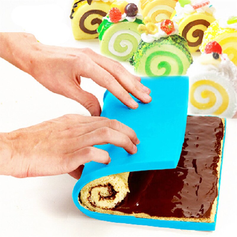 Swiss Roll Mat Macaron Baking Pan Heat Resistant Baking Tray Dough Kneading Mat Kitchen Bakeware Tool