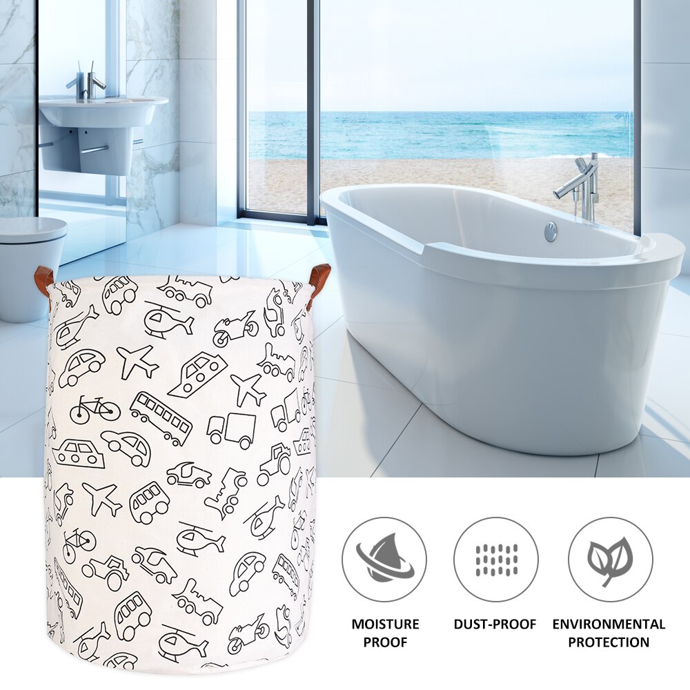 Cartoon Storage Barrel Standing Toys Folding Laundry Basket Clothing Storage Bucket Laundry Organizer Holder Pouch Household