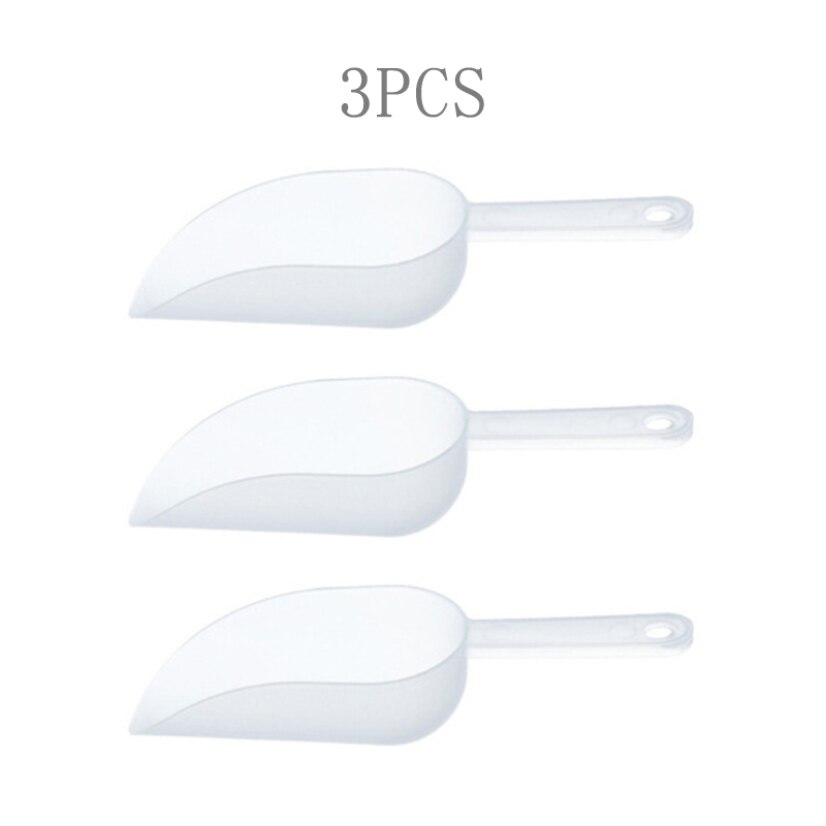 1/3Pcs Multifunctionele Plastic Scoop Ice Schop Meel Meten Buffet Ijs Thuis Gebruiksvoorwerpen Voor Keuken Gemak: Licht Groen