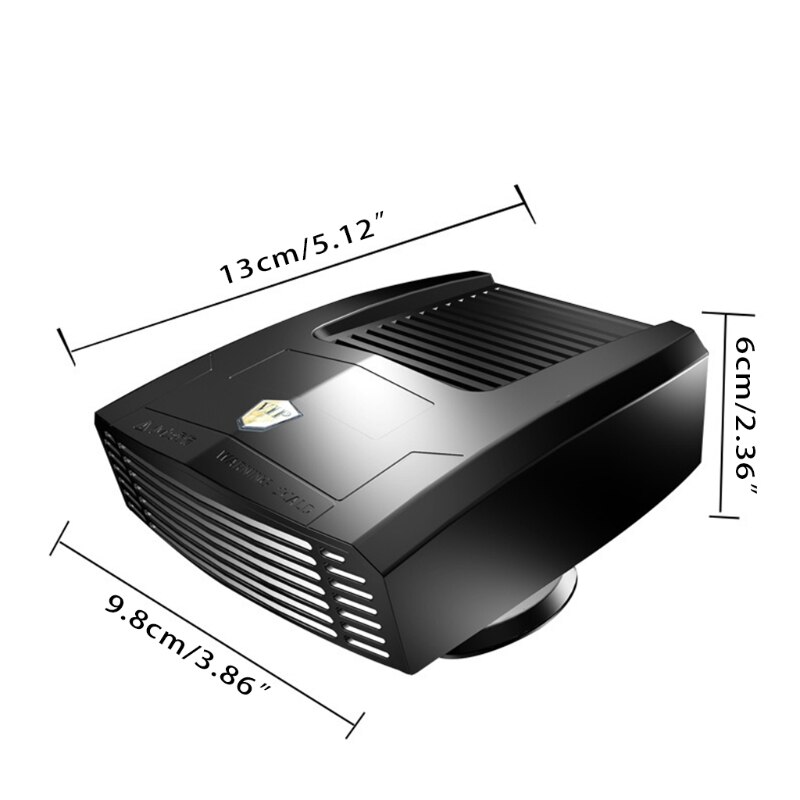 Calefacción eléctrica D7YA para coche, ventilador de 12/24V, 180W, desempañador de parabrisas, Descongelador, máquina de calefacción Interior