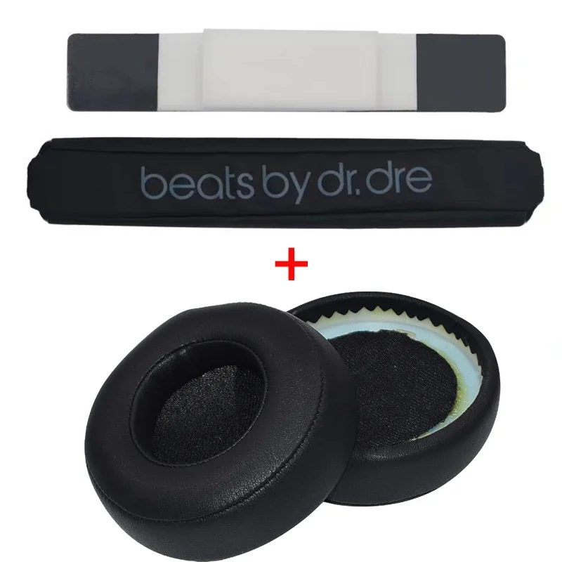 Reparasjon av erstatningshodebånd til beats av dr. dre pro detox-hodetelefoner, hodebånd og ørykte i pu og mykt minneskum: Mørk oransje