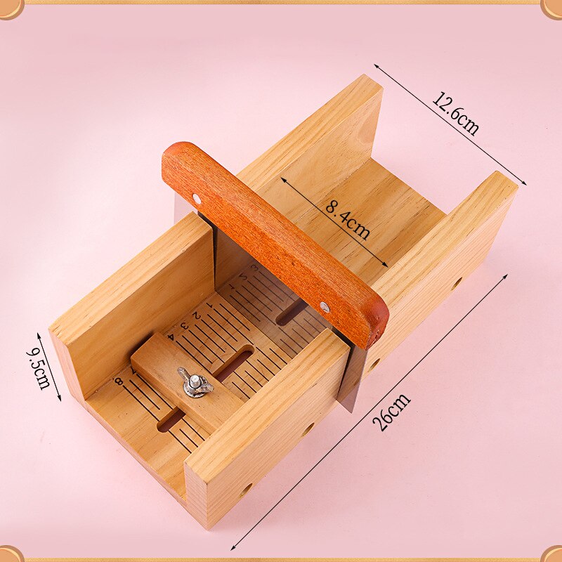 Diy Soap Cutting Tool, Rubber Wood Adjustable Soap Cutting Device, Simple Soap Making Fixed Support Supplies