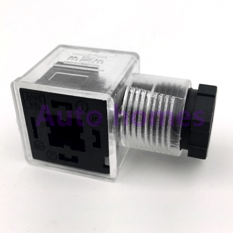Hydraulic solenoid valve plug with lamp plugsolenoid junction box solenoid coil connector