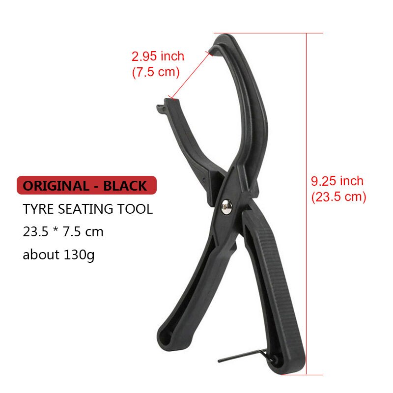 Universal Bicycle Tire Repair Tool MTB Road Bike Tyre Seating Tool Quickly Install/Removal Cycling Tire Lever Bead Jack Tools: ORIGINAL-BLACK