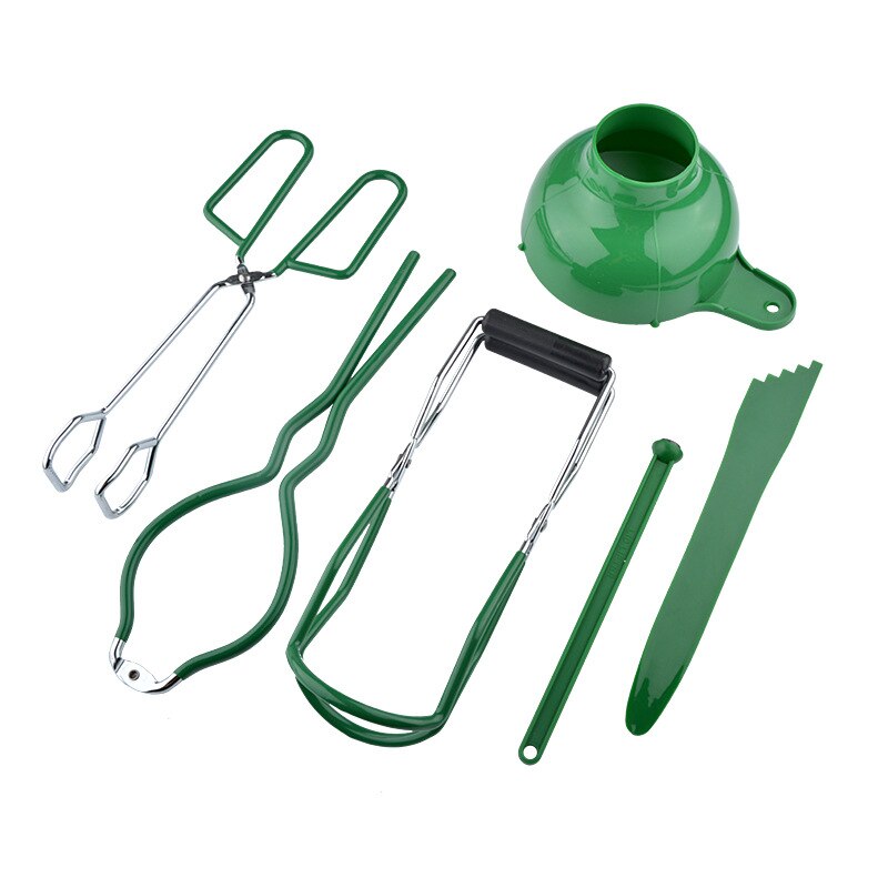Canning tools set 6PCS/SET Canning Supplies Kit Canning Funnel Jar Lifter Tongs Kitchen Accessories: GERRN