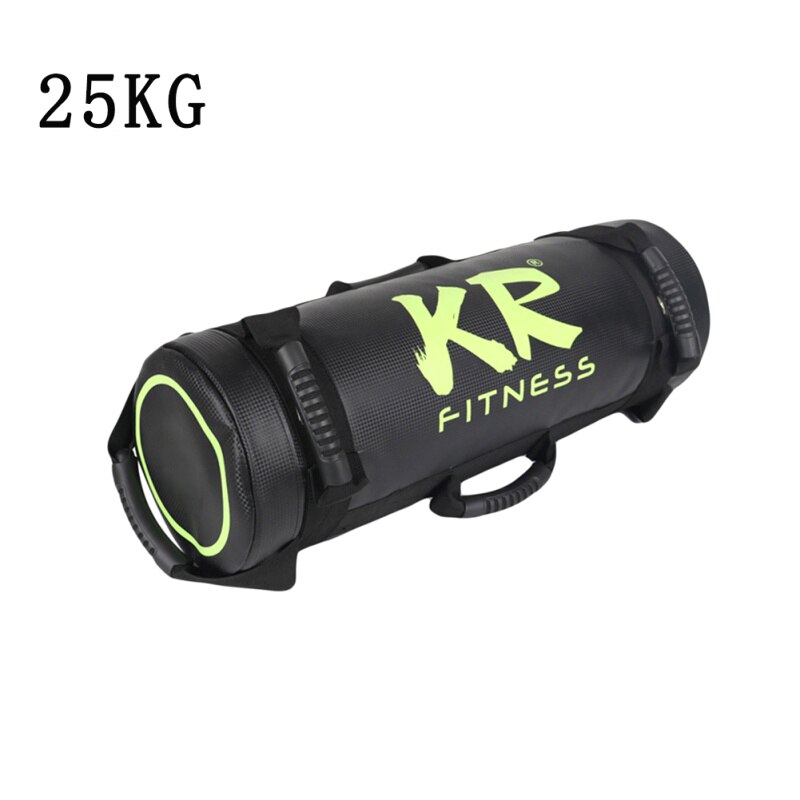 Filled Weight Sand Power Bag 5/10/15/20/25/30 Kg Strength Fitness Exercise Cross-fit Sand bag Gym Training Body Building Sandbag: Black 25kg