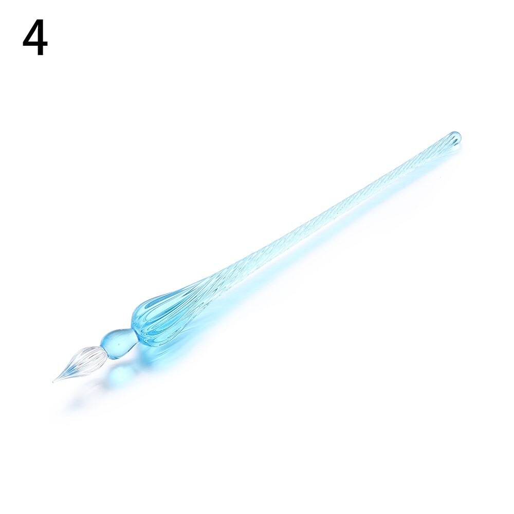 1PC Vintage Glass Dip Dipping Pen Art Painting Supplies Filling Ink Signature Calligraphy Fountain Pen: 4