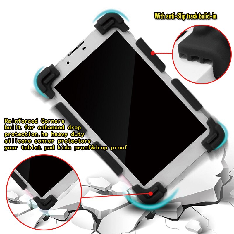 Shockproof Silicone Stand Cover Case for Alcatel 1T 3T A3 10 10.1 Inch Tablet Case