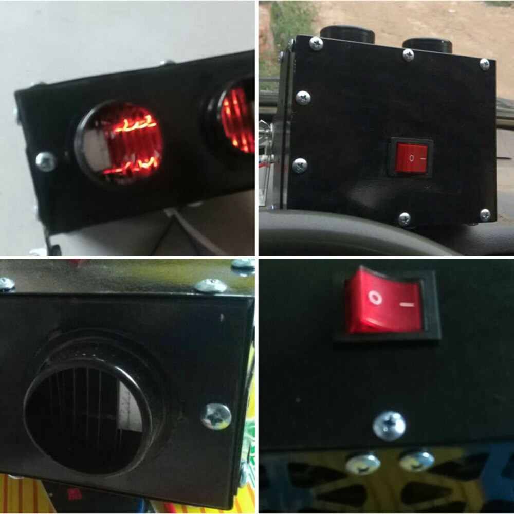 Descongelador de 24V ABS negro piezas de calentador rápido conjunto de accesorios Auto interior