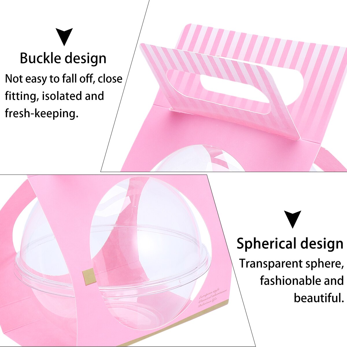 10pcs Plastic Cake Container Transparent Shape Cake Container Disposable Mousse Round Cake Container )