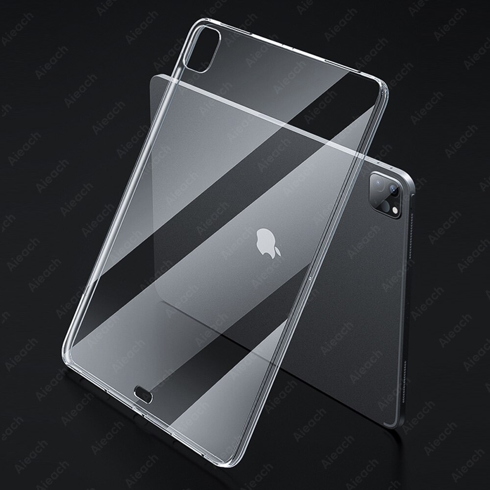 Custodia In Silicone trasparente Per iPad Pro 2020 11 12.9 10.5 9.7 2017 2018 2019 10.2 Funda Per iPad 2 3 4 aria 3 2 1 Mini 4 5 Caso