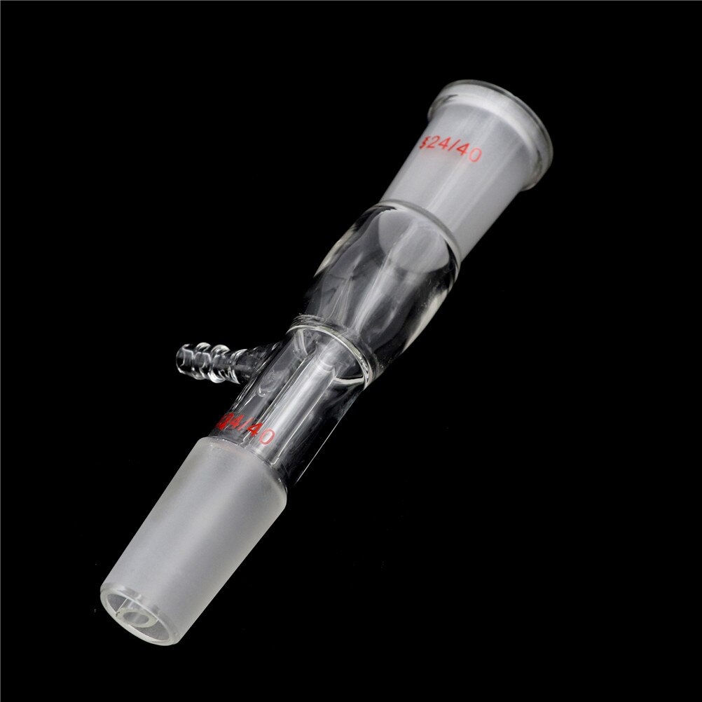 24/40,Glass Straight Tube Vacuum Take-off Adapter,Gas Inlet Adapter Lab Glassware