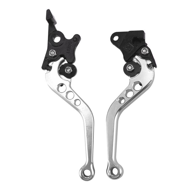 2pcs Durable Motorcycle Brake Handle CNC Alloy Motorcycle Clutch Brake Lever Handle Fit for Motorbike Modification