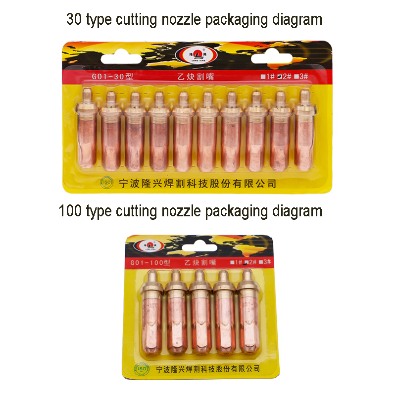 5 Pz/lotto G01-30 Ossigeno Acetilene Anello Ugello di Taglio G03-100 gas Liquefatto Propano Prugna Torcia