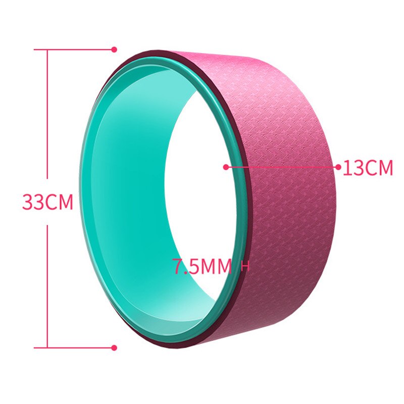Yoga Wheel Comfortable Yoga Prop Wheel Back Bends Stretching Training Accessories